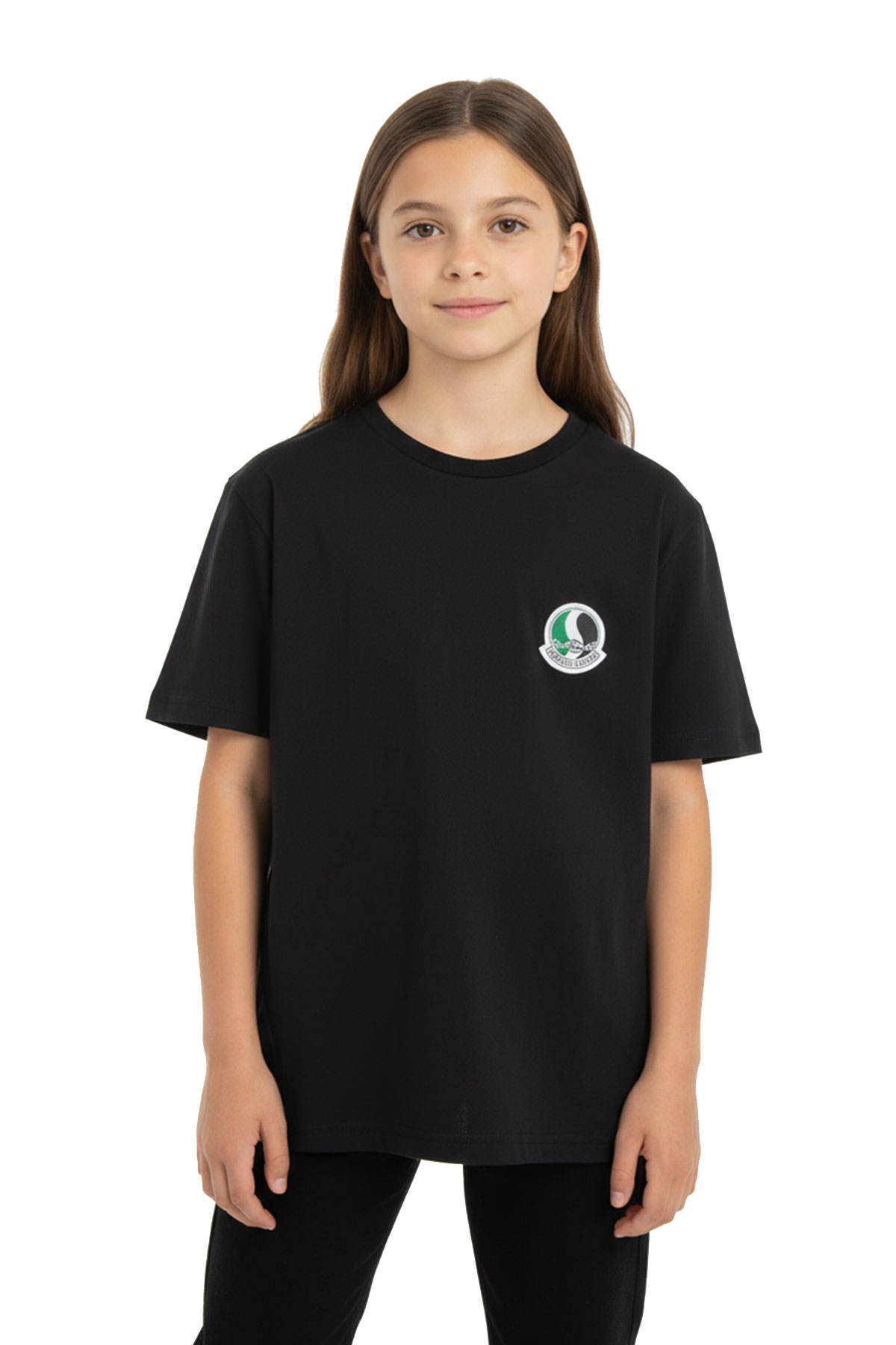 Sakaryaspor Kız Çocuk Siyah Sıfır Yaka Tişört - SS