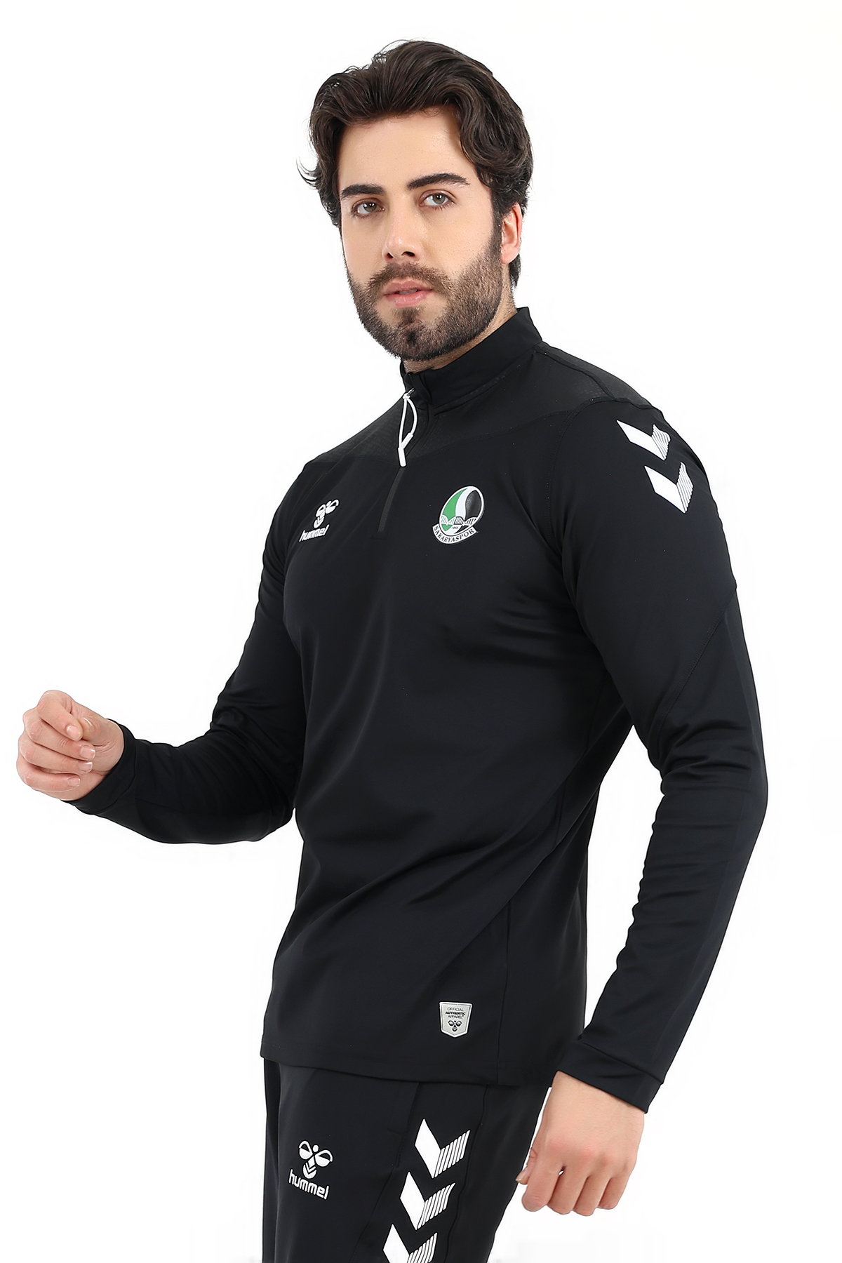 Sakaryaspor Erkek Oregon half Siyah Sweatshirt