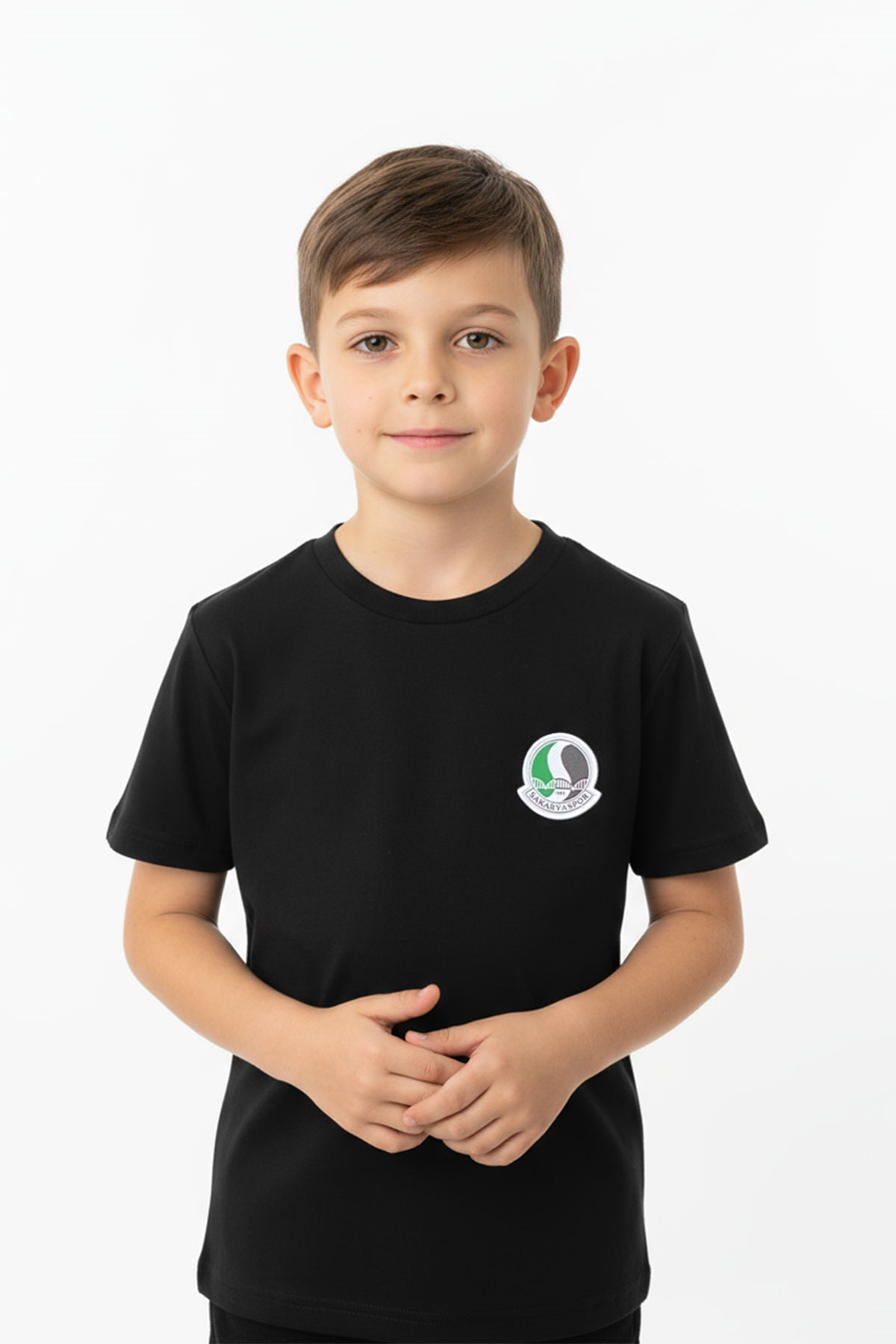 Sakaryaspor Erkek Çocuk Siyah Sıfır Yaka Tişört - SS