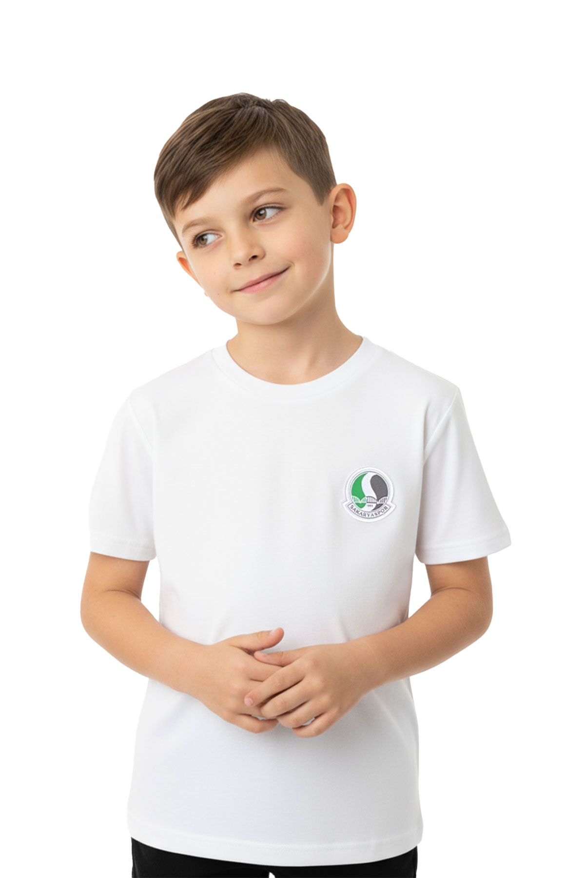 Sakaryaspor Erkek Çocuk Beyaz Sıfır Yaka Tişört - SS