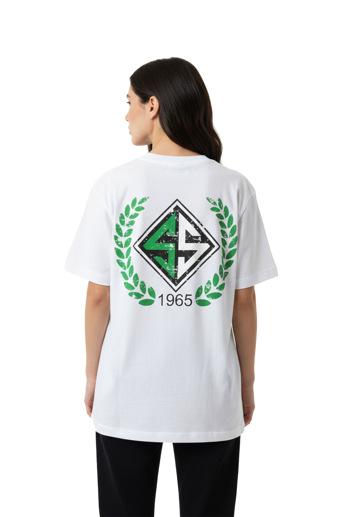 Sakaryaspor Kadın Beyaz Sıfır Yaka Tişört - SS