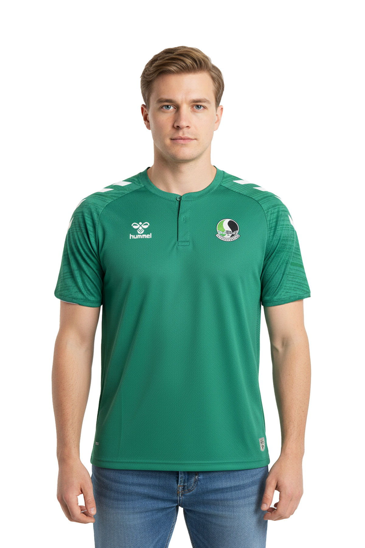 Sakaryaspor Erkek Yeşil Düğmeli Antrenman T-Shirt