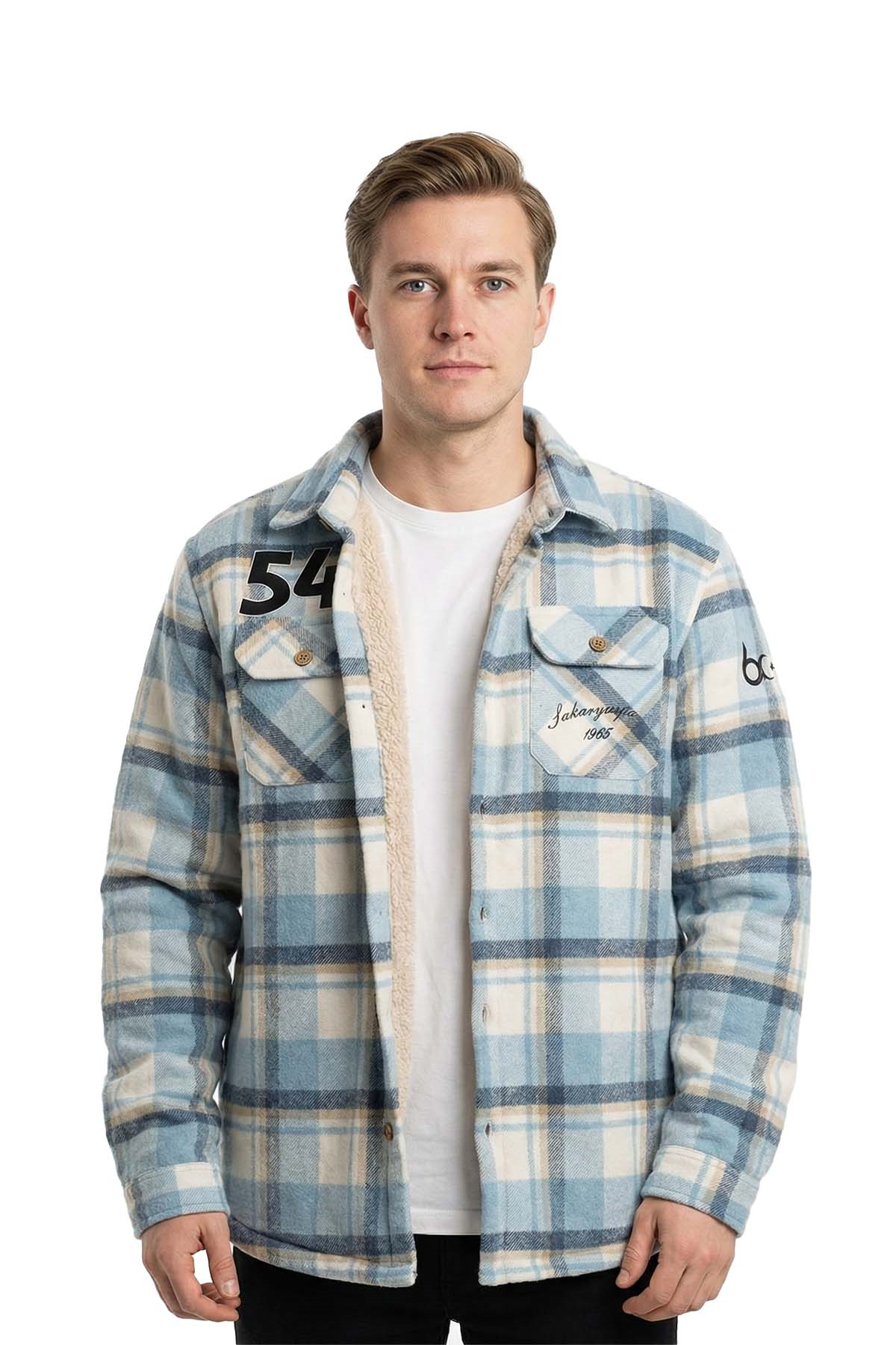 Sakaryaspor Erkek Ekose içi Kürklü Gömlek