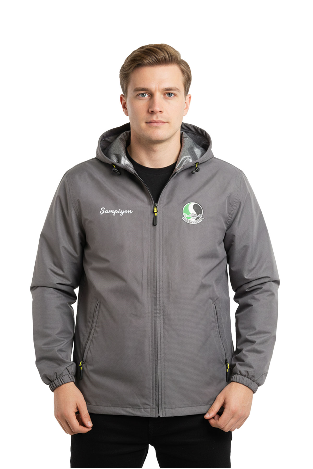 Sakaryaspor Erkek Gri Su İtici Yağmurluk