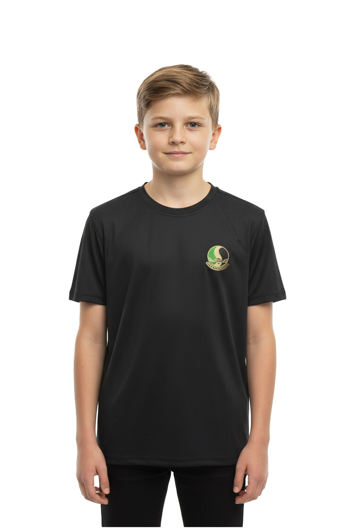 Sakaryaspor Erkek Çocuk Siyah Sporcu Termal Kisa Kol T-Shirt